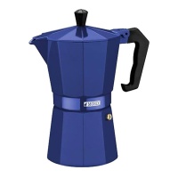 Italienische Kaffeemaschine 6 Tassen kobalt - Monix