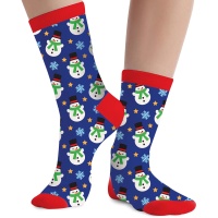 Weihnachten Schneemann Socken - 1 Paar