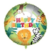 Happy Birthday Safari Abenteuer Ballon 46 cm - Procos