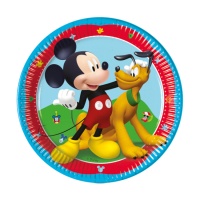 Mickey Mouse Teller blau 19,5 cm - 8 Stück