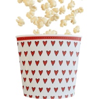 2,8 L Popcornschale mit Herzen