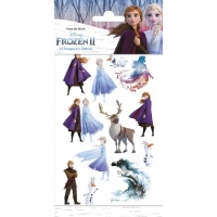 Frozen II sortierte temporäre Tattoos - 12 Stück.