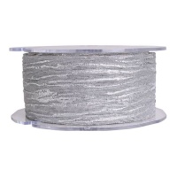 Silberfarbenes Metallband 3,8 cm - 10 Meter