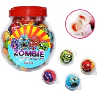 Kaugummi Zombies mit Gelee 18 gr - 30 Einheiten