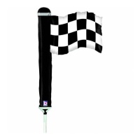 Checkered Flag Ballon 21 x 30 cm - 10 Stück - Grabo