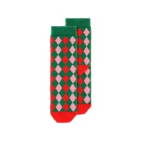 Weihnachts-Argyle-Socken für Kinder - 1 Paar