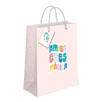 Amiga eres mágica Geschenktasche 23 x 18 x 10 cm - 1 St.