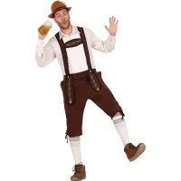 Deutsches Oktoberfest Kostüm für Männer braun