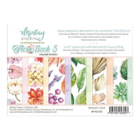 Flora Buch 5 Scrapbooking Papiere Kit - Mintay Papers - 24 Blätter