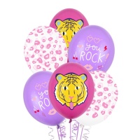 You Rock Latex Luftballons 30 cm - PartyDeco - 50 Stk.