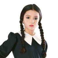 Wednesday Addams Perücke für Kinder