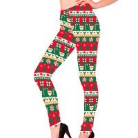 Zuckerstangen-Weihnachts-Leggins