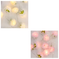 Girlande mit LED-Lichtern in Form von batteriebetriebenen Blumen - 1,65 m