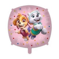 Paw Patrol Hundestaffel Ballon Skye und Everest 46 cm quadratisch