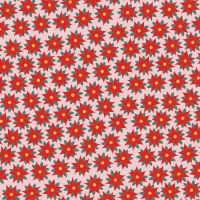 Rotes Geschenkpapier mit Weihnachtsstern 2,00 x 0,70 m - 1 St.