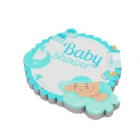 Baby Shower Kork Baby Junge Figur 25 x 22 x 4 cm