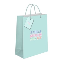 Amiga somos muy top Geschenktasche 23 x 18 x 10 cm - DCasa