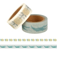 Washi-Tape Krokodile und Ananas - 5 m