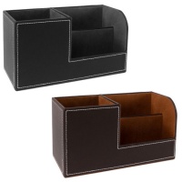 Kontrollorganizer in Lederoptik 20,3 x 9,3 x 11 cm - 3 Fächer