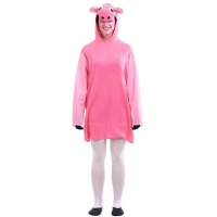 Pink Piggy Kostüm für Frauen