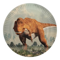 Jurassic Dinosaurier Teller 23 cm - 8 Stk.