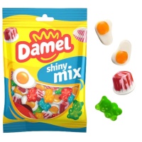 Sortierte Tüte mit glutenfreien, glänzenden Gummibärchen - Damel - 135 Gramm