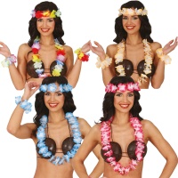 Hawaiianisches farbenfrohes Set - 4 Stück