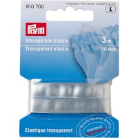 1 cm transparentes elastisches Band - Prym - 3 m