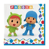 Pocoyo Party Servietten 16,5 x 16,5 cm - 20 Stück