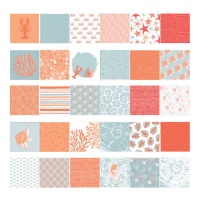 Scrapbooking Marine Scrapbooking Papiere Kit - 60 Blätter