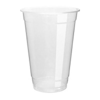 370 ml transparente Plastikbecher - 50 Stück.