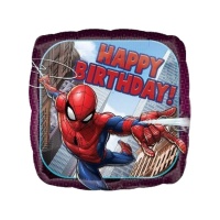 Spiderman 43cm Quadratischer Happy Birthday Ballon - Anagramm