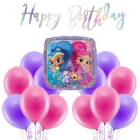 Shimmer and Shine Party-Deko-Paket - 22 Teile