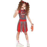 Graue Zombie Cheerleader Kostüme für Mädchen