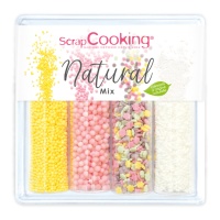 Kit mit verschiedenen Streuseln Natural 74 gr - scrapcooking