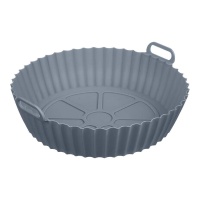 19,5 cm Form für 2,5 bis 5 L Luftfriteuse, rundes Silikon