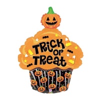 Halloween Cupcake Luftballon 51 x 64 cm - Grabo