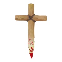 30cm Vampir Blutiges Vampirkreuz