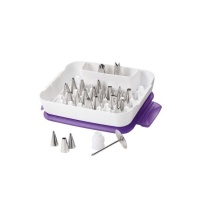 Wilton Tüllen-Set mit Tüllen, Nagel und Adapter - Wilton - 24 Stück