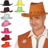 Klassischer Cowboy-Hut in Farbe - 56 cm