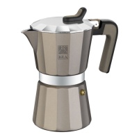 Italienische Kaffeemaschine 12 Tassen Titanium Vitro - Bra