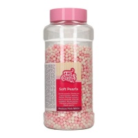 Weiche Perlenstreusel rosa und weiß - 500 g