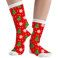 Kinder-Weihnachtsbaum-Socken - 1 Paar