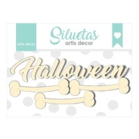 Halloween Spanplatten und Knochen - Artis Dekor - 4 Einheiten