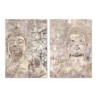 Buddha unscharf Leinwand 50 x 70 cm - DCasa - 1 Stück