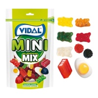 Beutel mit Gummibärchen mit glänzender Oberfläche - MIni Mix Vidal - 180 gr