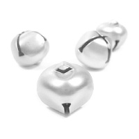 1,2 cm silberfarbene Jingle Bells - Innspiro - 20 Stk.