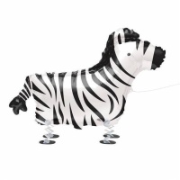 Laufender Zebra-Ballon 76,2 cm - Qualatex