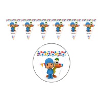 3 m Pocoyo Party-Wimpel