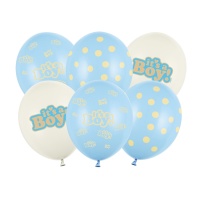 Its a boy Latex-Luftballons 30 cm - PartyDeco - 50 Stück